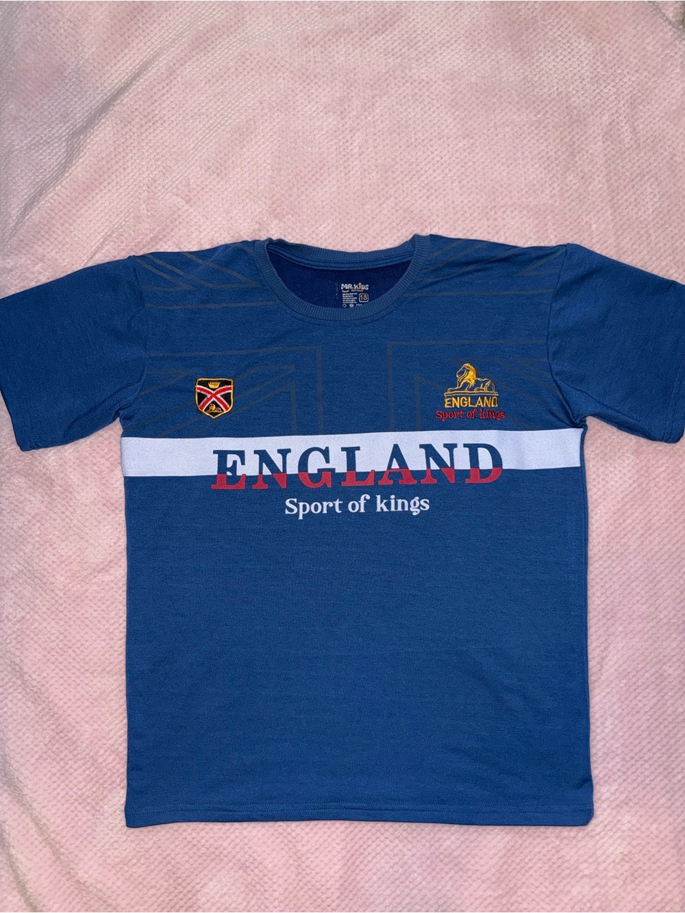 England Sport of Kings Blue Kids T-Shirt